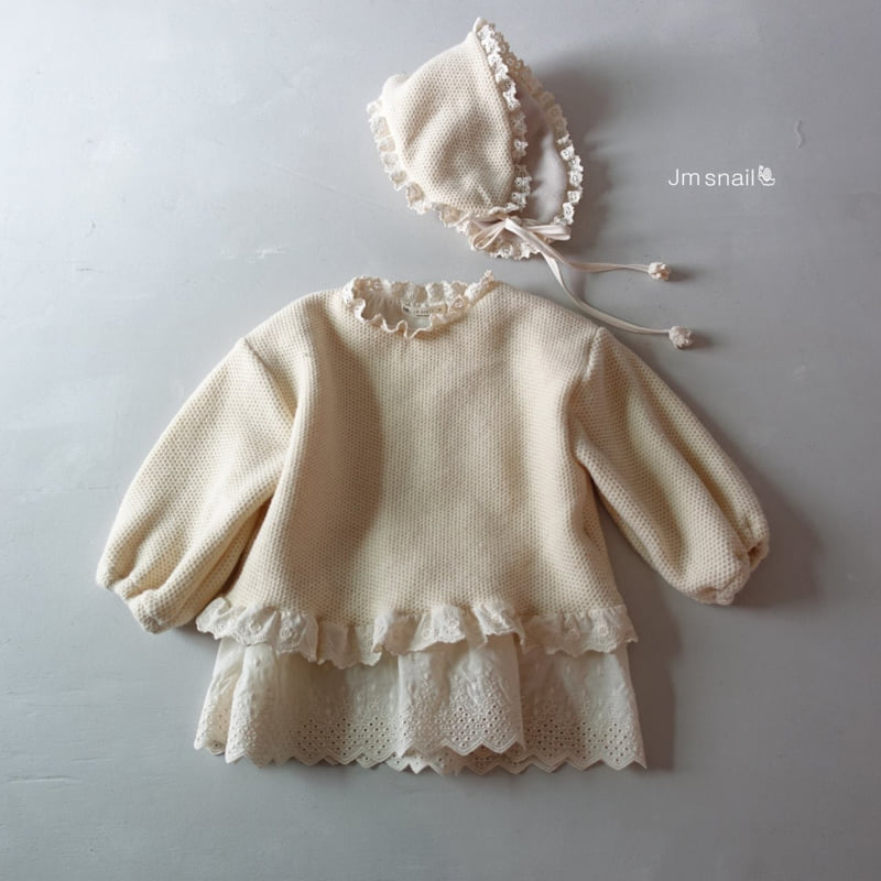 Jm Snail - Korean Children Fashion - #kidsshorts - Edon Ribbed Double Lace Long Tee - 9