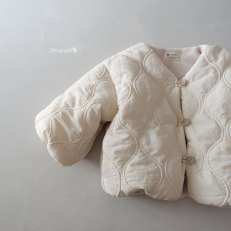 Jm Snail - Korean Children Fashion - #kidsshorts - Sand Wave Embroidery Jacket - 5