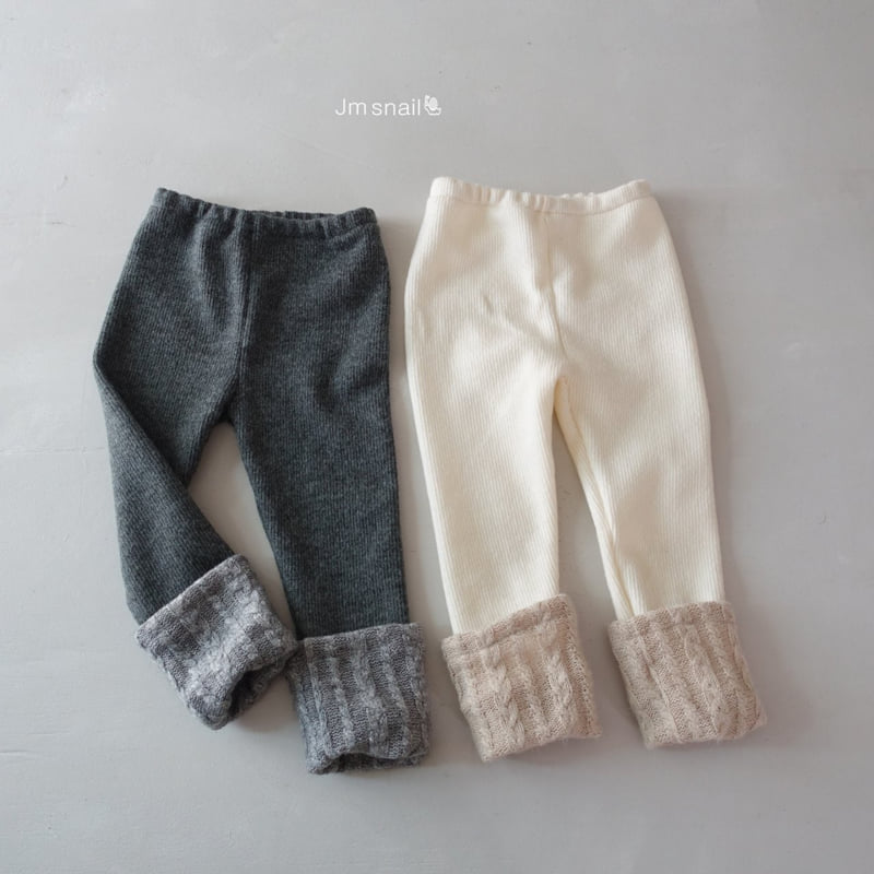 Jm Snail - Korean Children Fashion - #kidsstore - Cable Leggings - 3