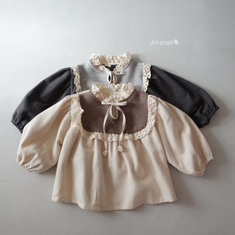Jm Snail - Korean Children Fashion - #kidsstore - Grace Knit Blouse - 2