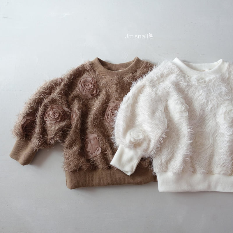Jm Snail - Korean Children Fashion - #kidsstore - Rosy Flower Tee