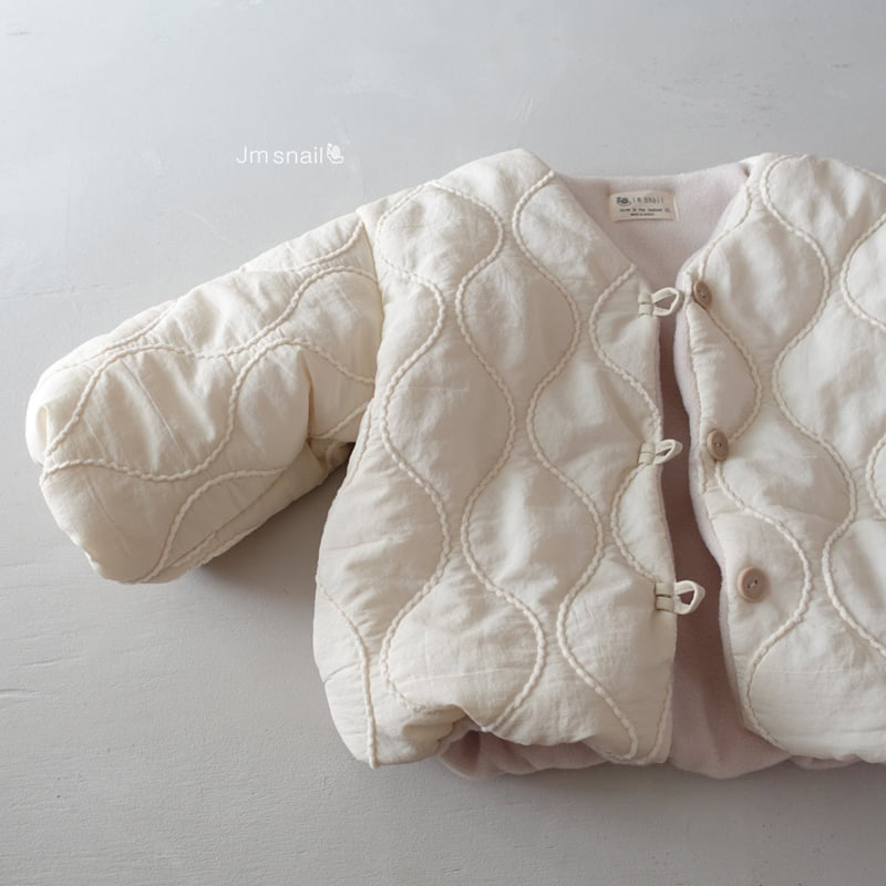 Jm Snail - Korean Children Fashion - #kidsstore - Sand Wave Embroidery Jacket - 6