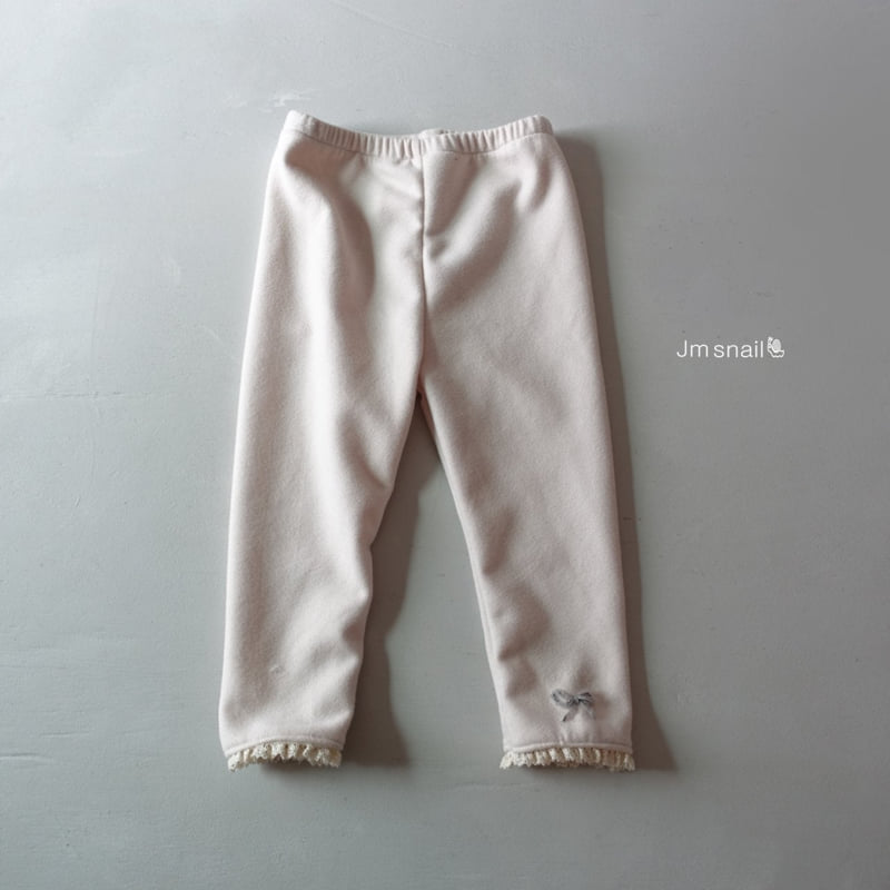 Jm Snail - Korean Children Fashion - #kidzfashiontrend - Double Brushed Ribbon Leggings - 6