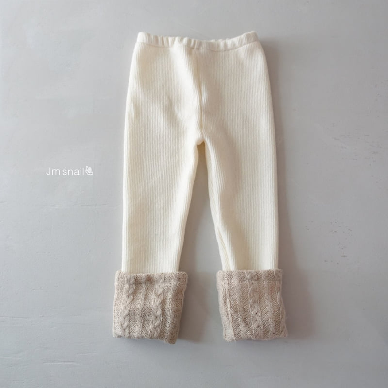 Jm Snail - Korean Children Fashion - #littlefashionista - Cable Leggings - 6