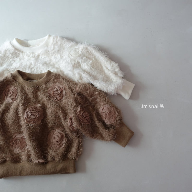 Jm Snail - Korean Children Fashion - #Kfashion4kids - Rosy Flower Tee - 4