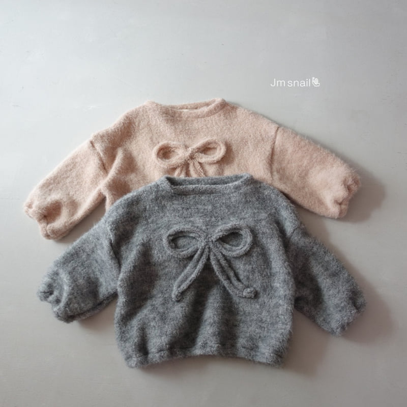 Jm Snail - Korean Children Fashion - #littlefashionista - Fluffy Ribbon Tee - 10