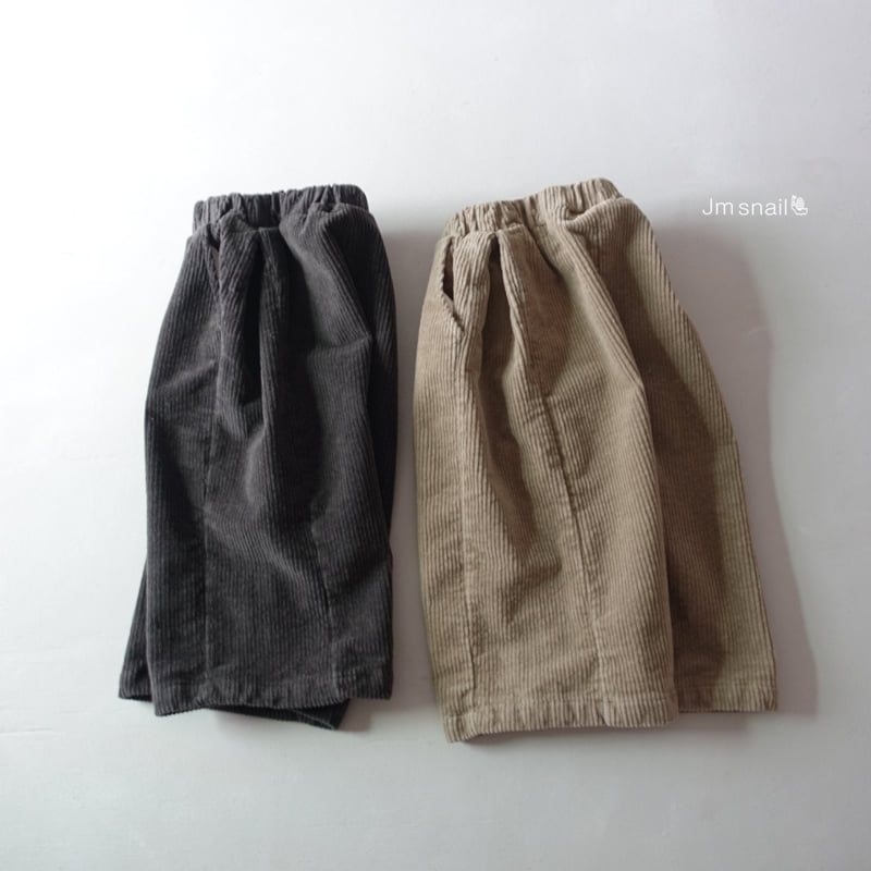 Jm Snail - Korean Children Fashion - #magicofchildhood - Corduroy Stretch Side Pleat Pants - 8
