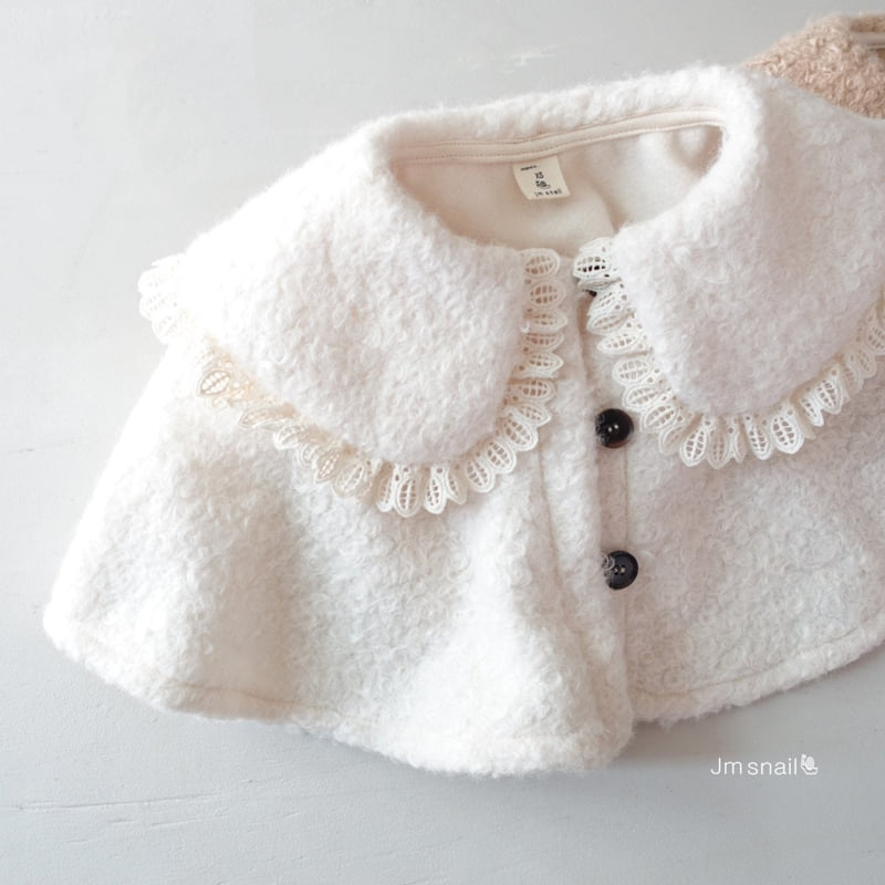 Jm Snail - Korean Children Fashion - #magicofchildhood - Mellow Puff Collar Cape