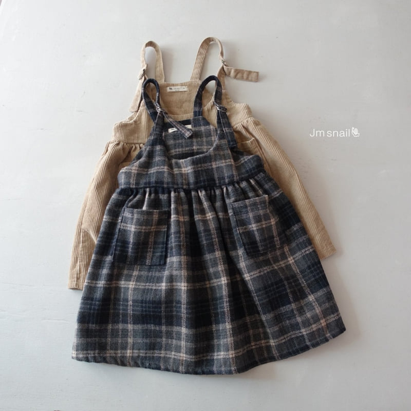 Jm Snail - Korean Children Fashion - #magicofchildhood - Pocket Vest One-piece - 3
