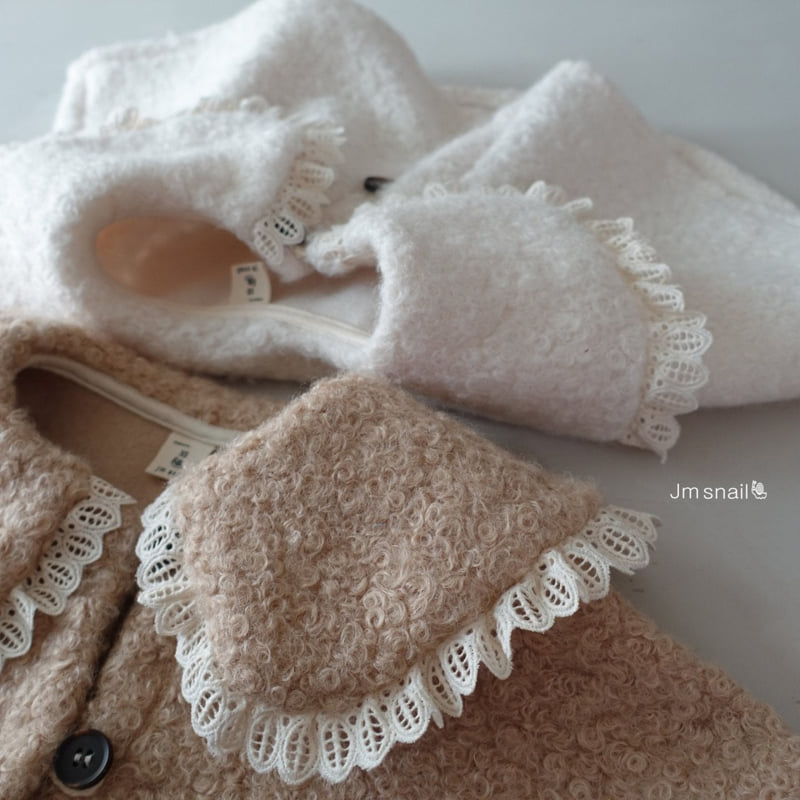 Jm Snail - Korean Children Fashion - #minifashionista - Mellow Puff Collar Cape - 2