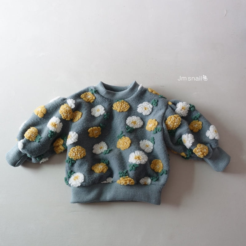 Jm Snail - Korean Children Fashion - #stylishchildhood - Art Flower Tee - 5
