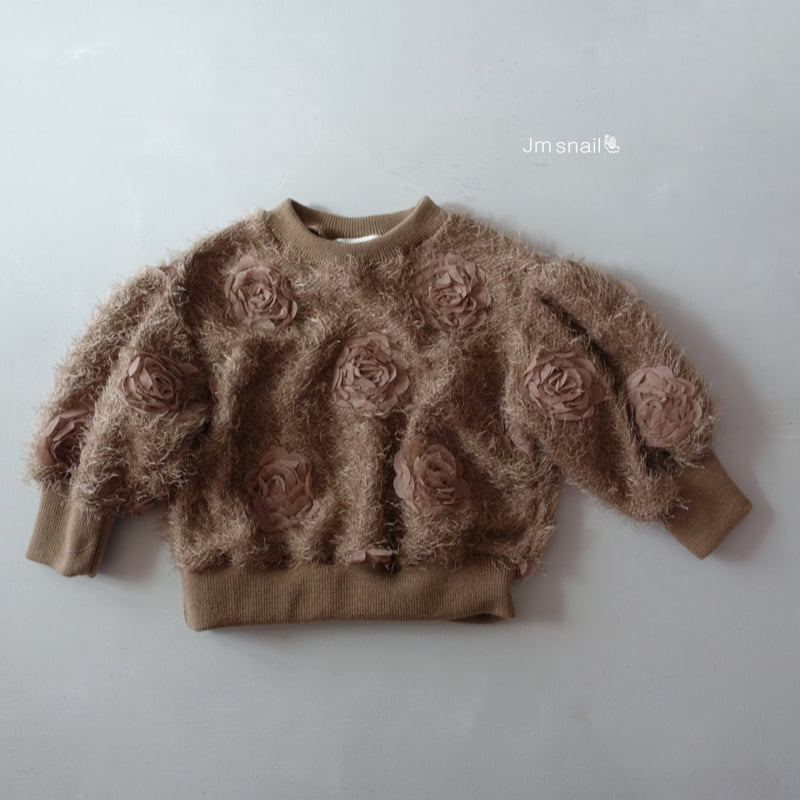 Jm Snail - Korean Children Fashion - #todddlerfashion - Rosy Flower Tee - 8