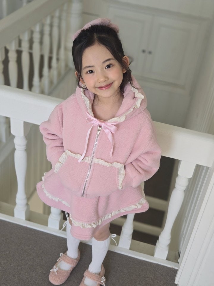 Joy ello - Korean Children Fashion - #Kfashion4kids - Soft Tiered Hood Set - 2
