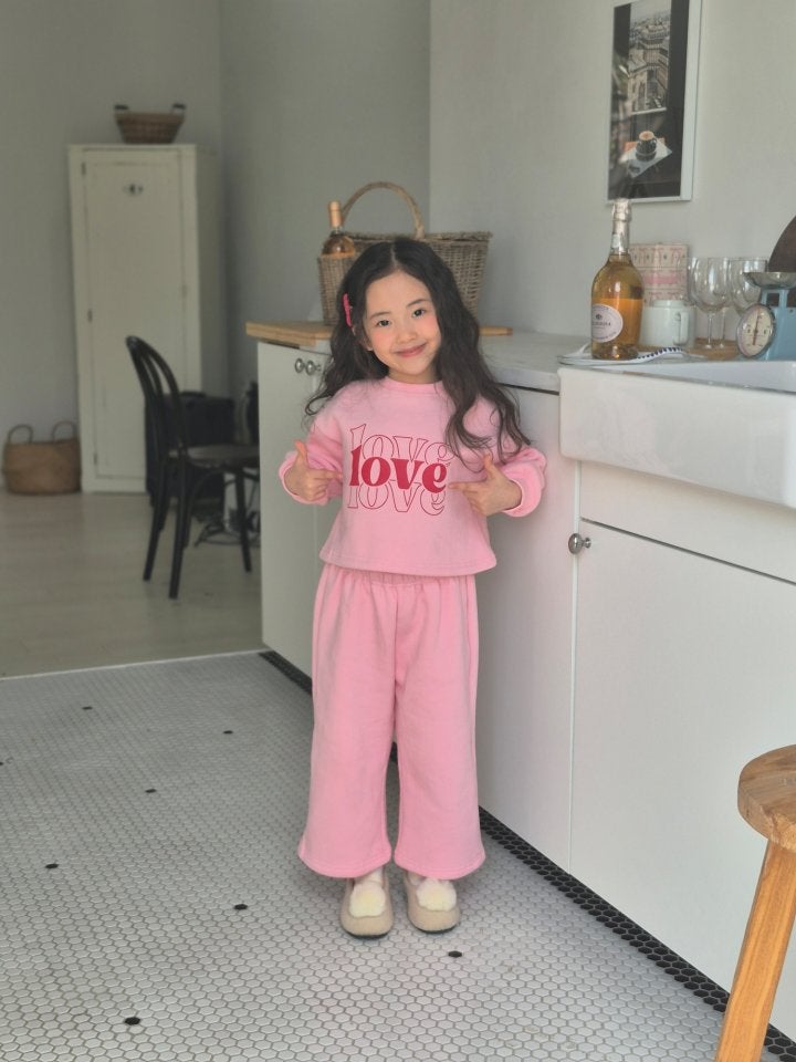 Joy ello - Korean Children Fashion - #kidsshorts - Love Love Set - 2