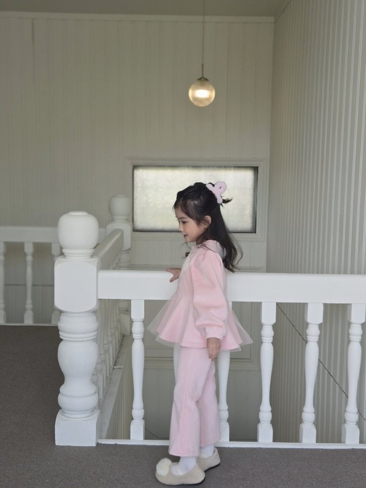 Joy ello - Korean Children Fashion - #littlefashionista - Heart Tulle Set - 2