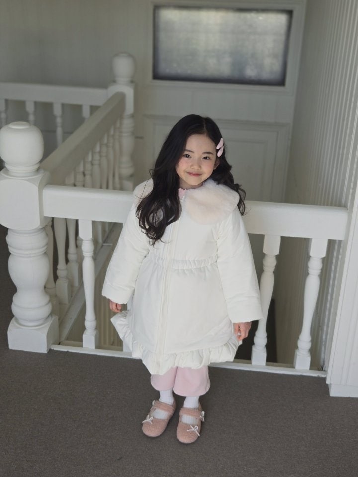 Joy ello - Korean Children Fashion - #prettylittlegirls - Mink Frill Padding - 3
