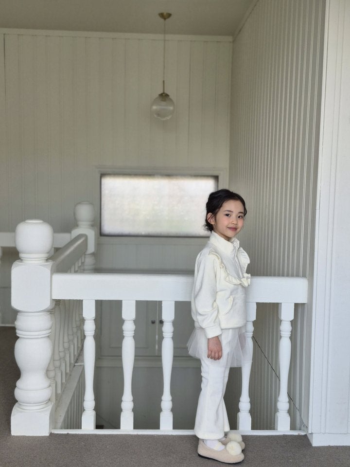 Joy ello - Korean Children Fashion - #todddlerfashion - Mink Tulle Zip-Up Set - 5