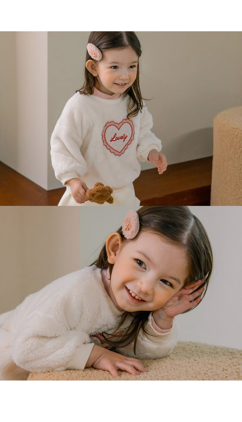 Kids Clara - Korean Baby Fashion - #smilingbaby - Lovely Fleece Baby Sweatshirt - 4