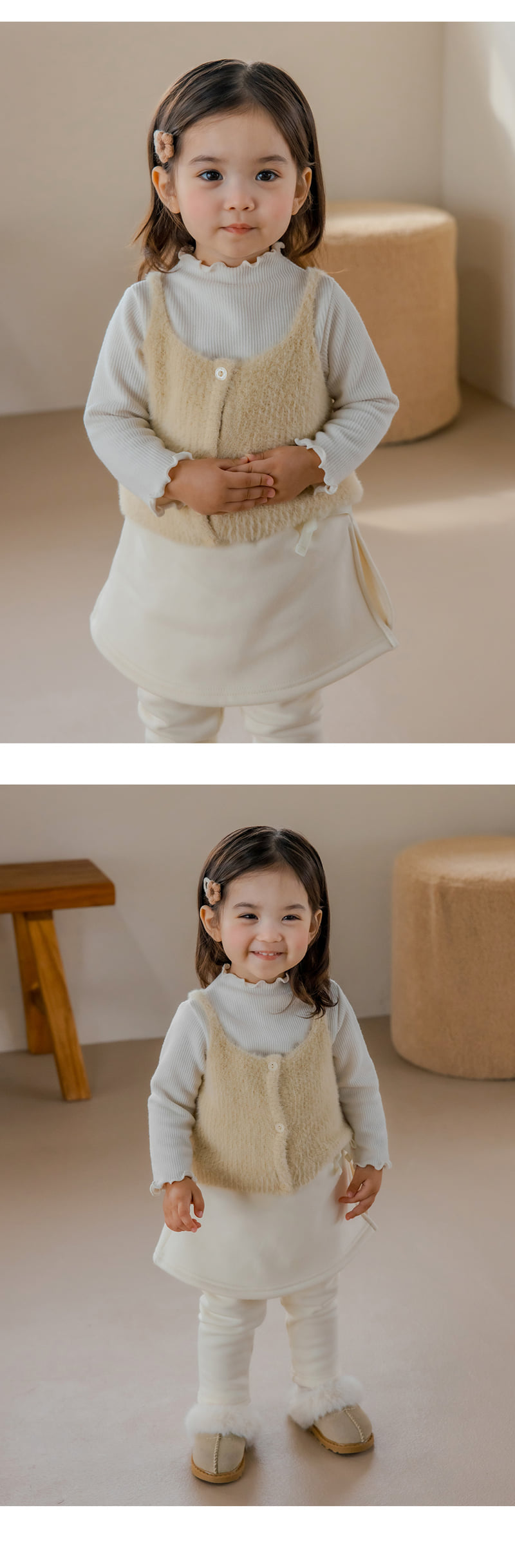 Kids Clara - Korean Baby Fashion - #babyboutiqueclothing - Lovely Fleece Baby Leggings Skirt - 6