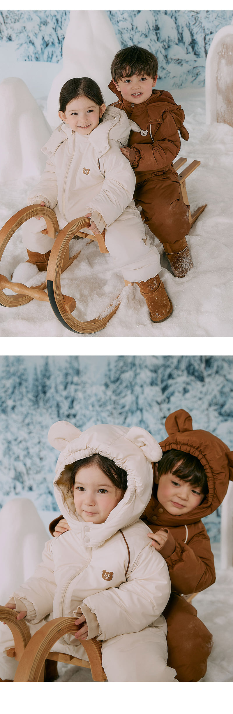 Kids Clara - Korean Baby Fashion - #babyclothing - Happy Bear Ski Suit - 9