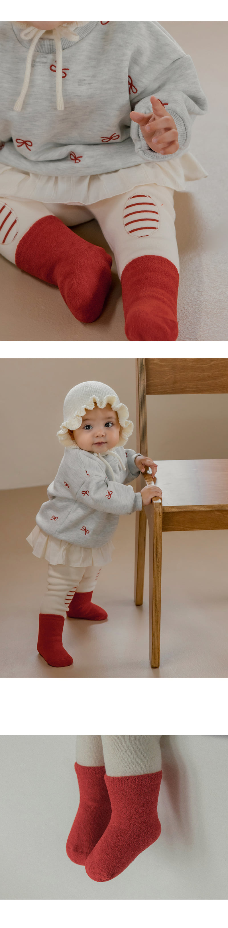 Kids Clara - Korean Baby Fashion - #babyfever - Qubi Winter Baby Socks 3-Pack (set of 5) - 2