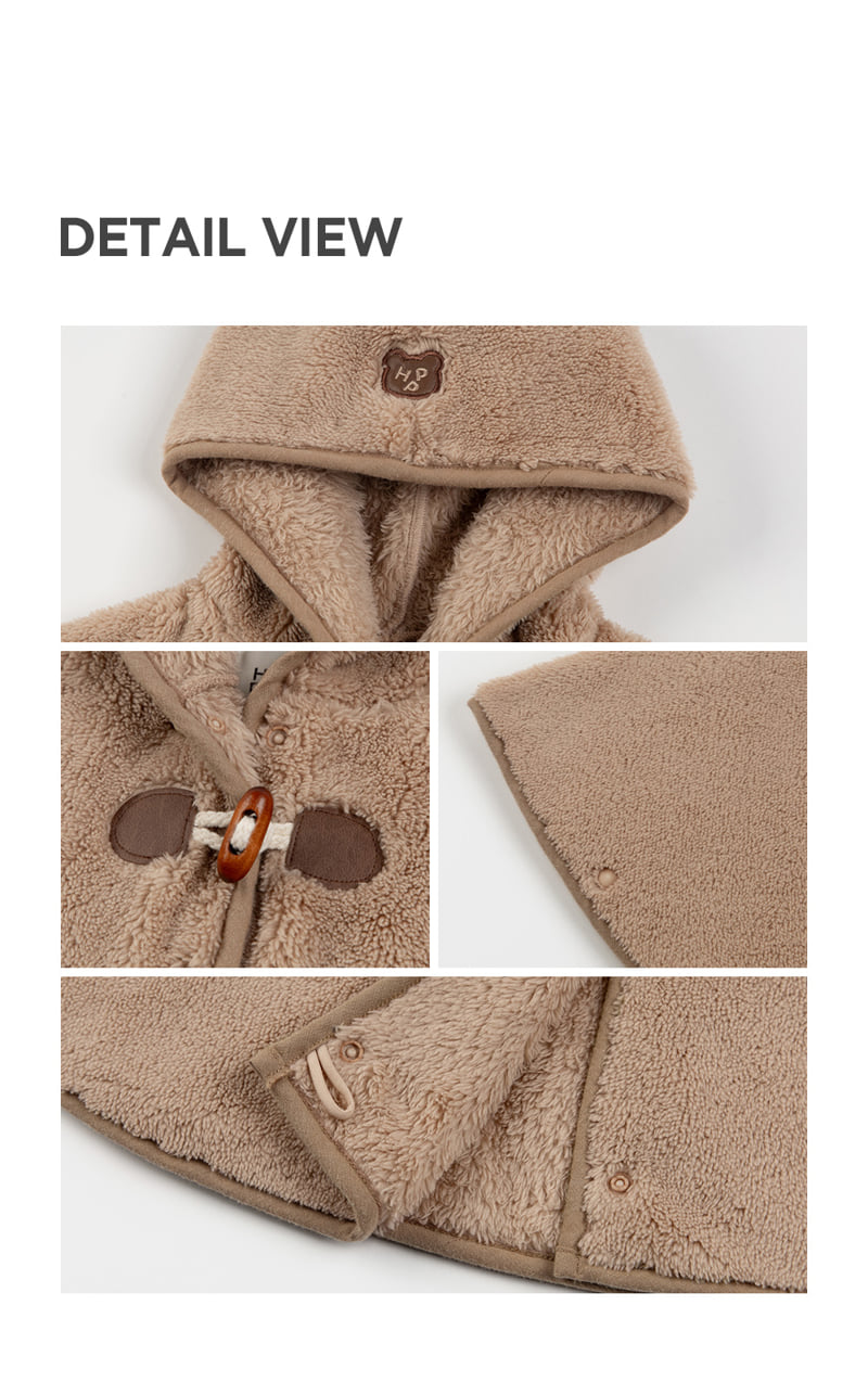 Kids Clara - Korean Baby Fashion - #babygirlfashion - Roti Duffle Fleece Baby Cape - 6