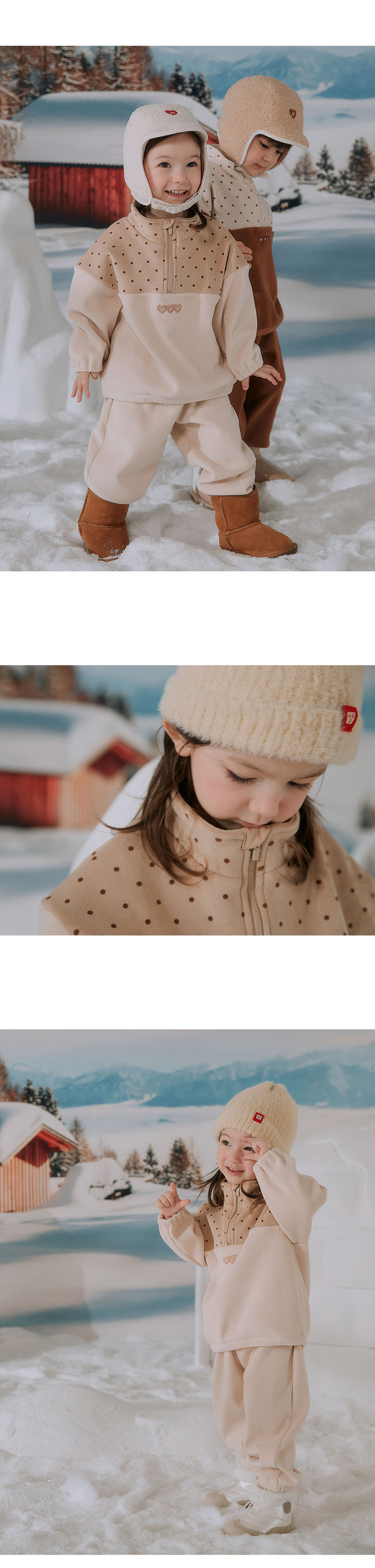 Kids Clara - Korean Baby Fashion - #babylifestyle - Dartz Fleece Lined Set Up - 6