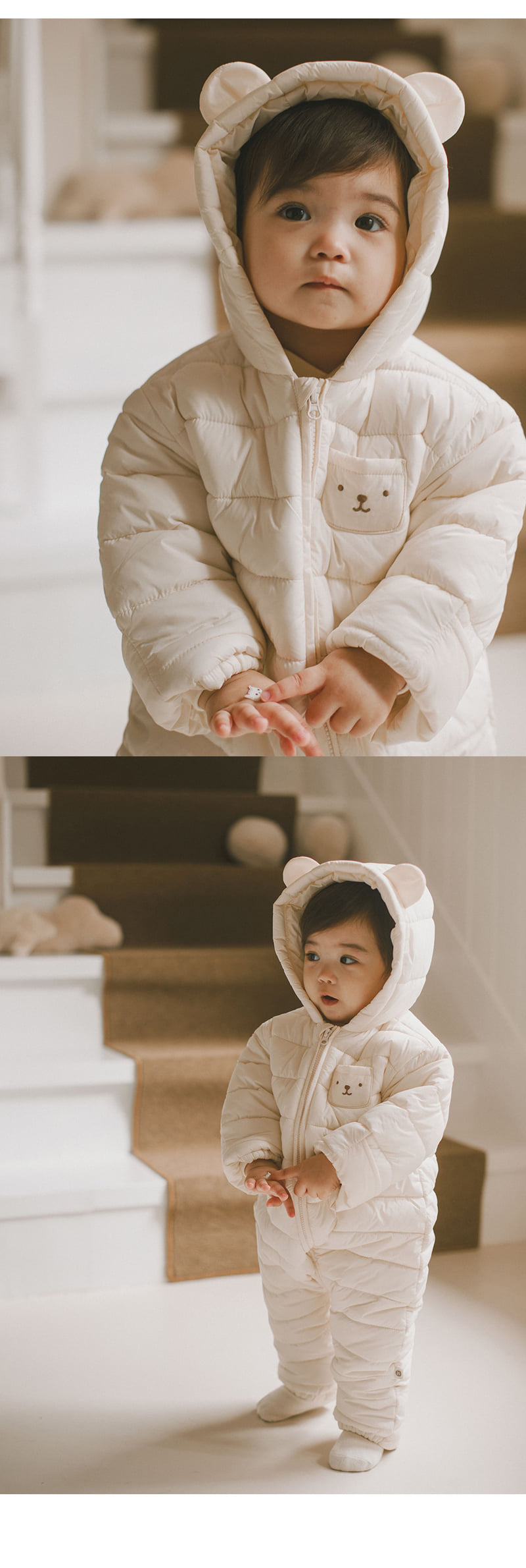 Kids Clara - Korean Baby Fashion - #babylifestyle - Bearboo Vegan Baby Padded Jumpsuit - 3