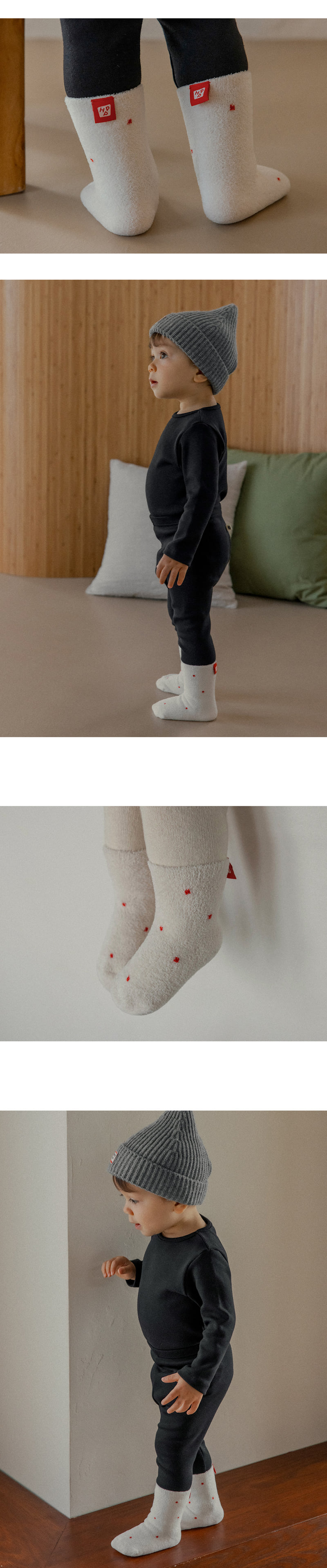 Kids Clara - Korean Baby Fashion - #babyoninstagram - Qubi Winter Baby Socks 3-Pack (set of 5) - 5