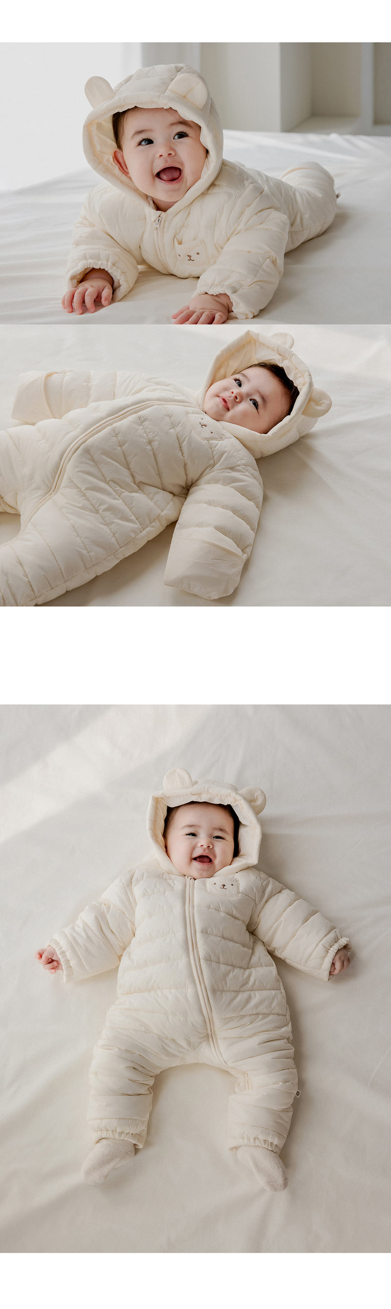 Kids Clara - Korean Baby Fashion - #babyootd - Bearboo Vegan Baby Padded Jumpsuit - 5