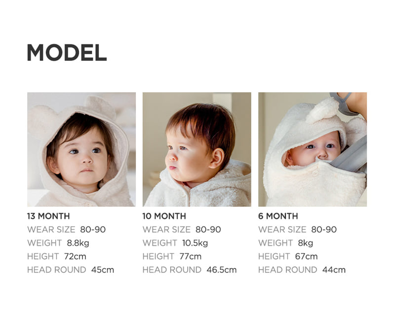 Kids Clara - Korean Baby Fashion - #babyoutfit - Daini Fleece Baby Cape - 9