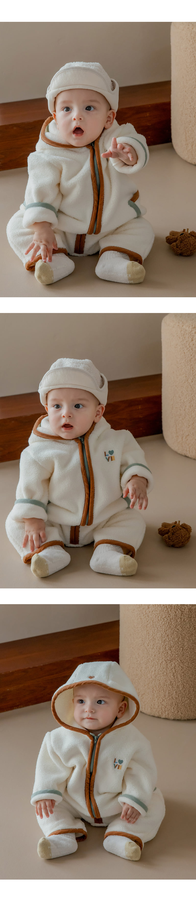 Kids Clara - Korean Baby Fashion - #babyoutfit - Loyle Fleece Jumpsuit - 3