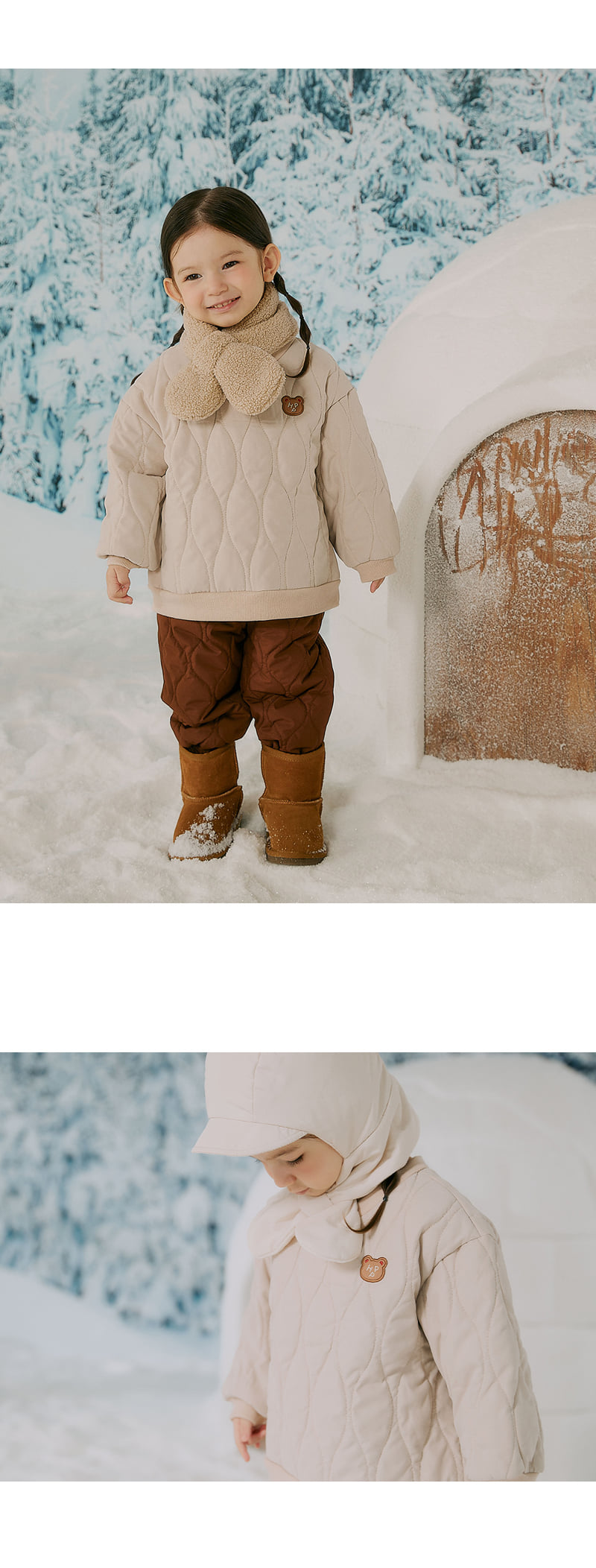Kids Clara - Korean Baby Fashion - #babyootd - Ellado Padded Baby Sweatshirt - 4