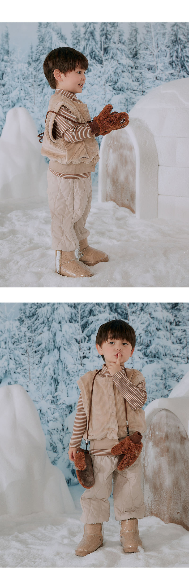 Kids Clara - Korean Baby Fashion - #babyoutfit - Ellado Padded Baby Jogger Pants - 3