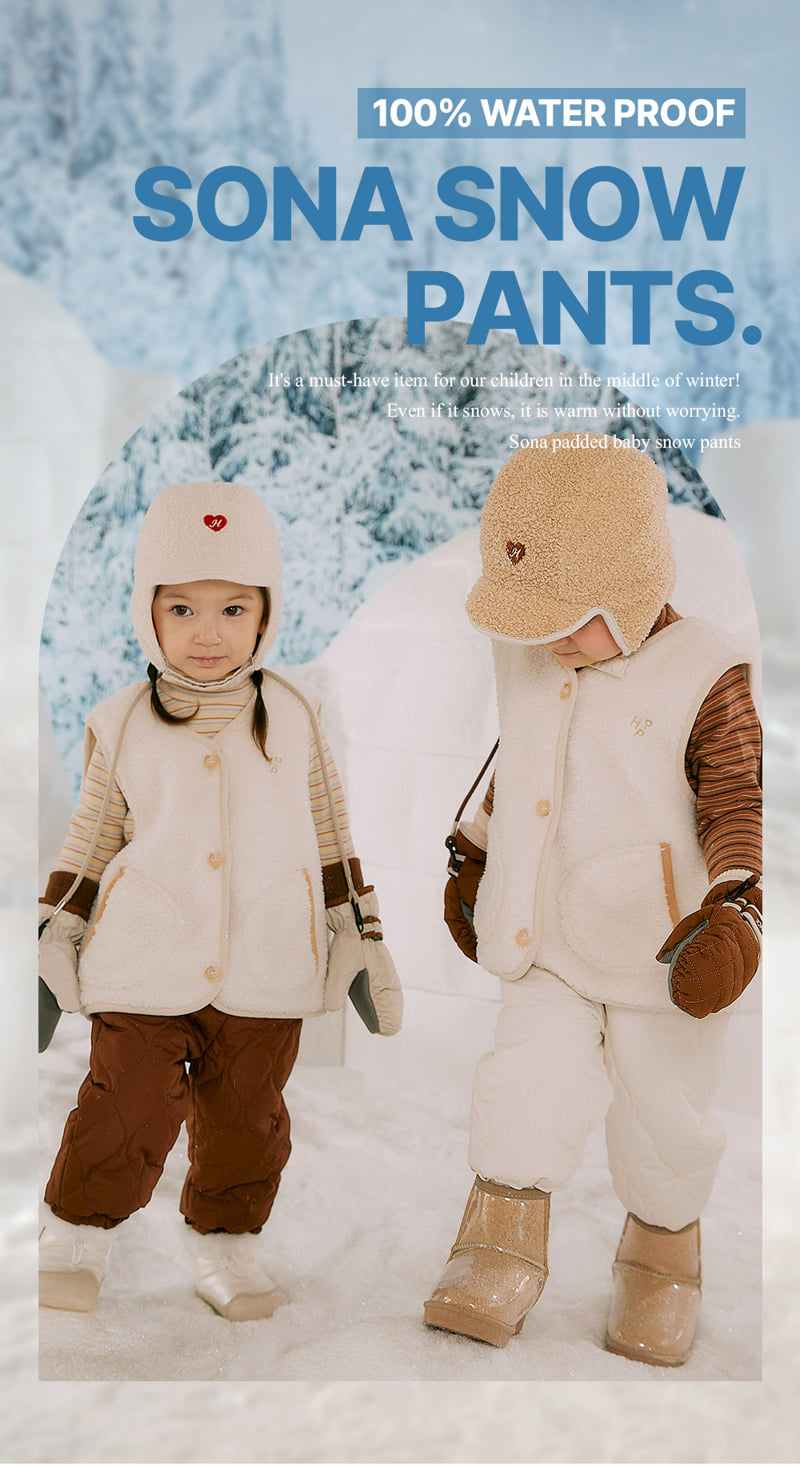 Kids Clara - Korean Baby Fashion - #babyoutfit - Sona Padded Baby Snow Pants