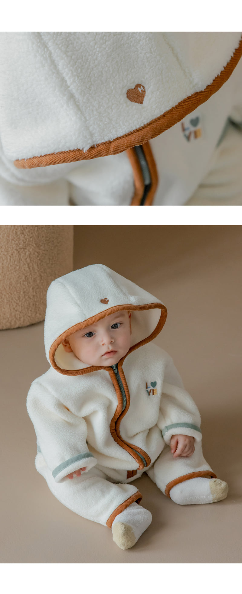 Kids Clara - Korean Baby Fashion - #babyoutfit - Loyle Fleece Jumpsuit - 4
