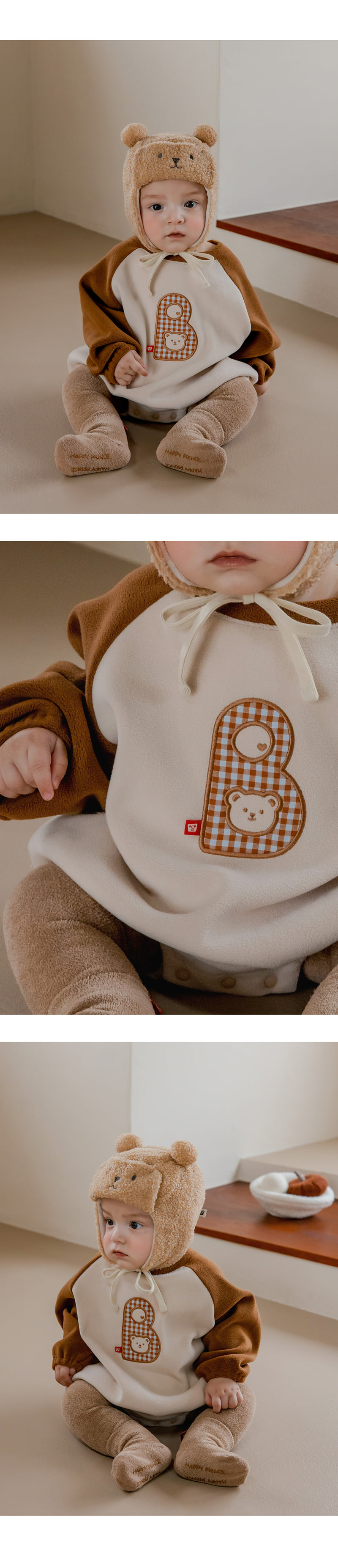 Kids Clara - Korean Baby Fashion - #onlinebabyboutique - Rodu Fleece Lined Bodysuit - 4