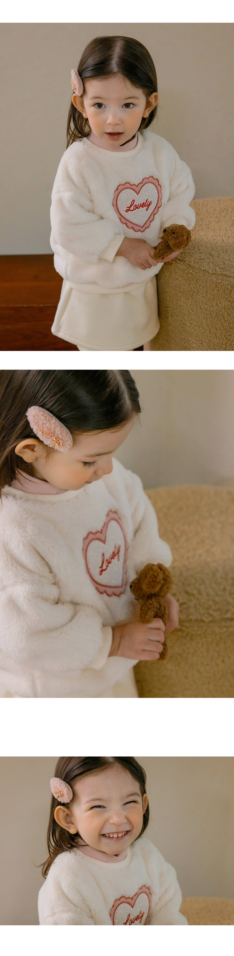Kids Clara - Korean Baby Fashion - #onlinebabyshop - Lovely Fleece Baby Sweatshirt - 2