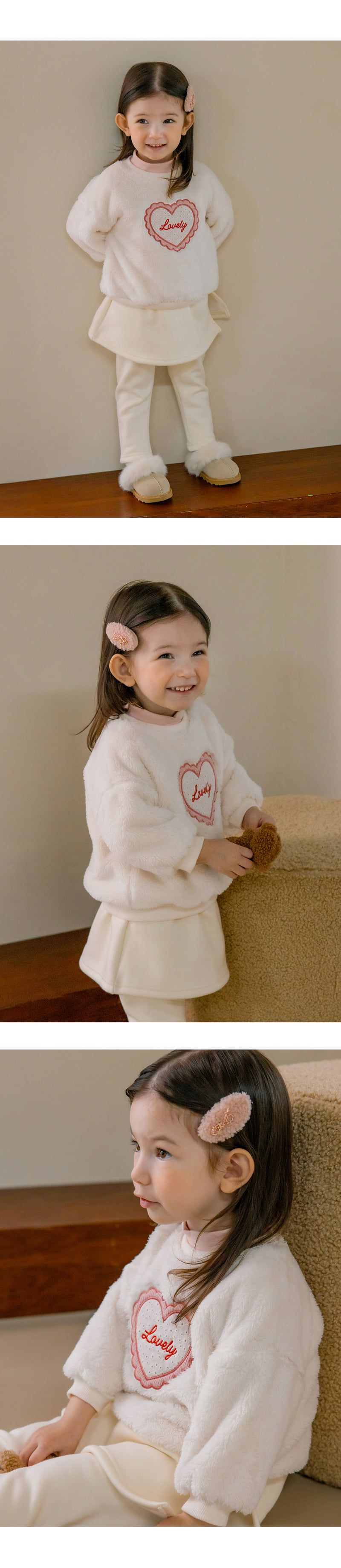 Kids Clara - Korean Baby Fashion - #smilingbaby - Lovely Fleece Baby Sweatshirt - 3