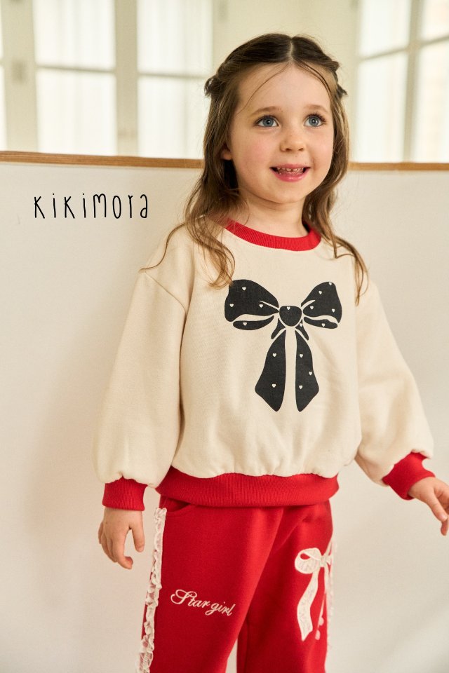 Kikimora - Korean Baby Fashion - #babyboutique - Love Pop Ribbon Sweatshirt - 3