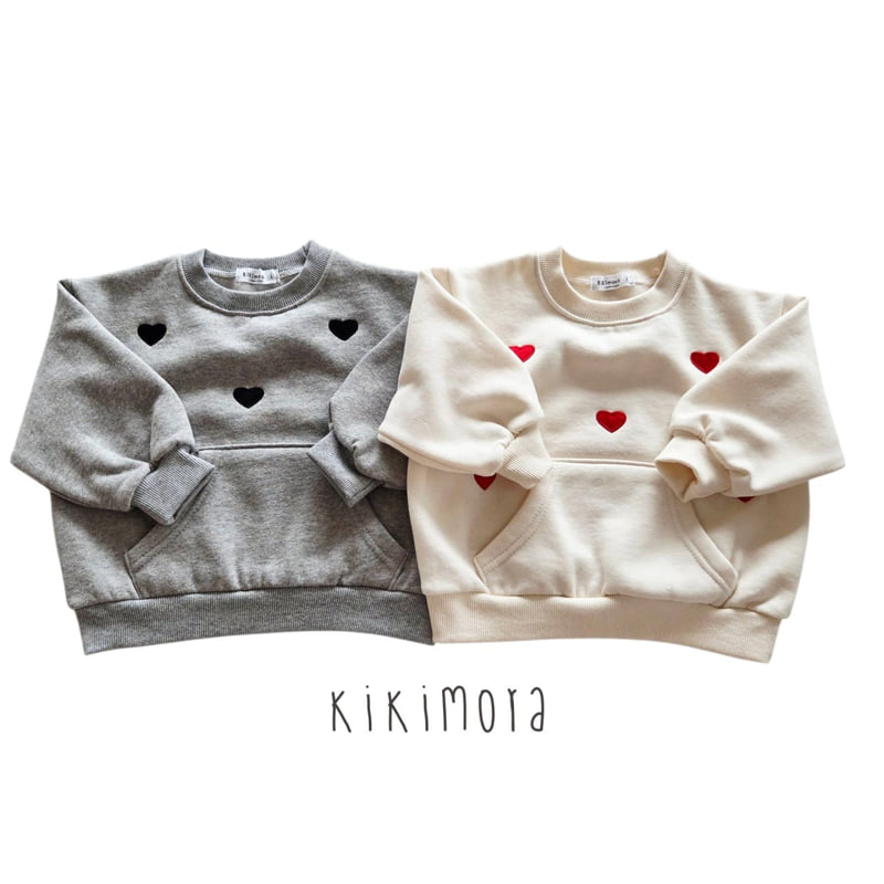 Kikimora - Korean Baby Fashion - #babyboutique - Heart Love Sweatshirt - 12
