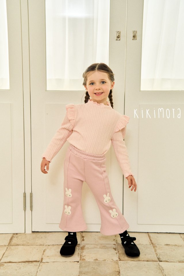 Kikimora - Korean Baby Fashion - #babyboutiqueclothing - Snow Rabbit Bootcut Pants - 7