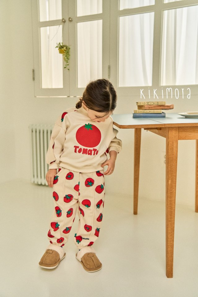 Kikimora - Korean Baby Fashion - #babyboutiqueclothing - Fleece Tomato Jogger Pants - 5