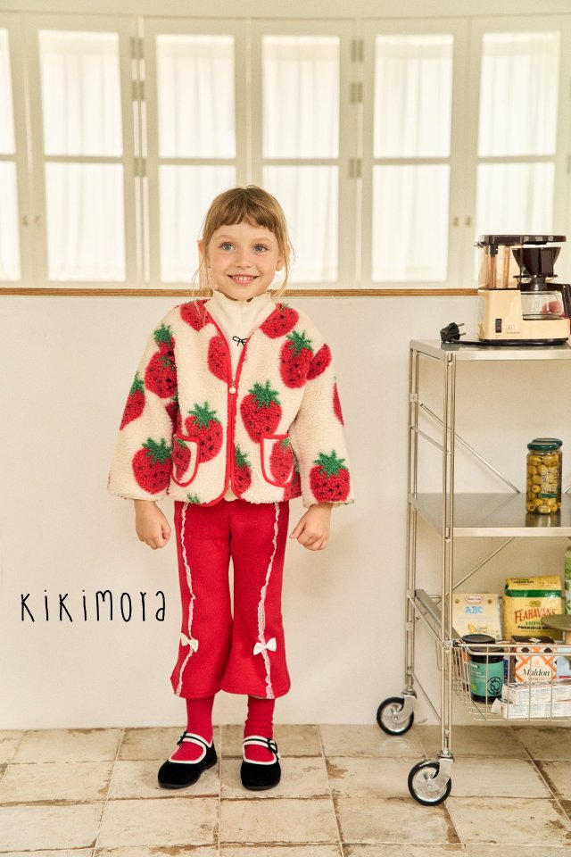 Kikimora - Korean Baby Fashion - #babyboutiqueclothing - Strawberry Fleece Jumper - 9