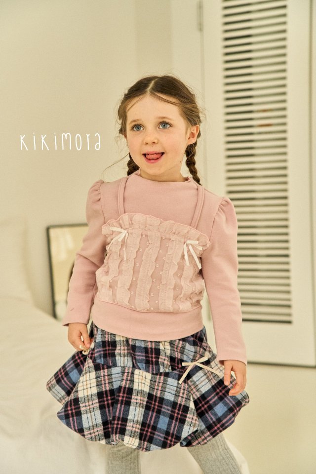 Kikimora - Korean Baby Fashion - #babyboutiqueclothing - Check Balloon Skirt - 7