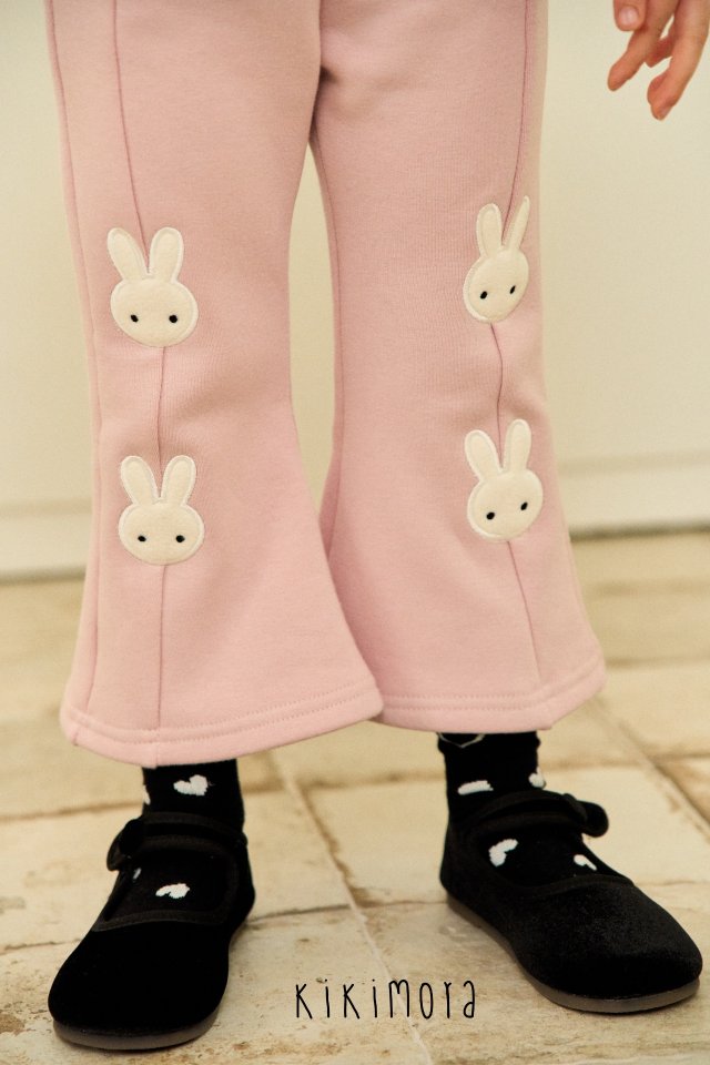 Kikimora - Korean Baby Fashion - #babyclothing - Snow Rabbit Bootcut Pants - 8