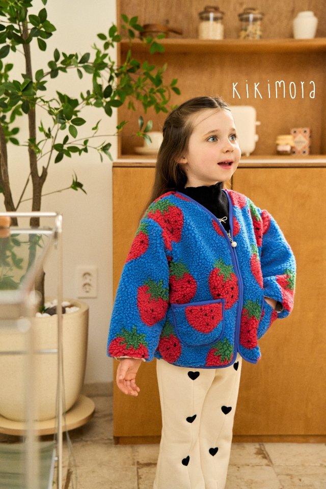 Kikimora - Korean Baby Fashion - #babyclothing - Strawberry Fleece Jumper - 10