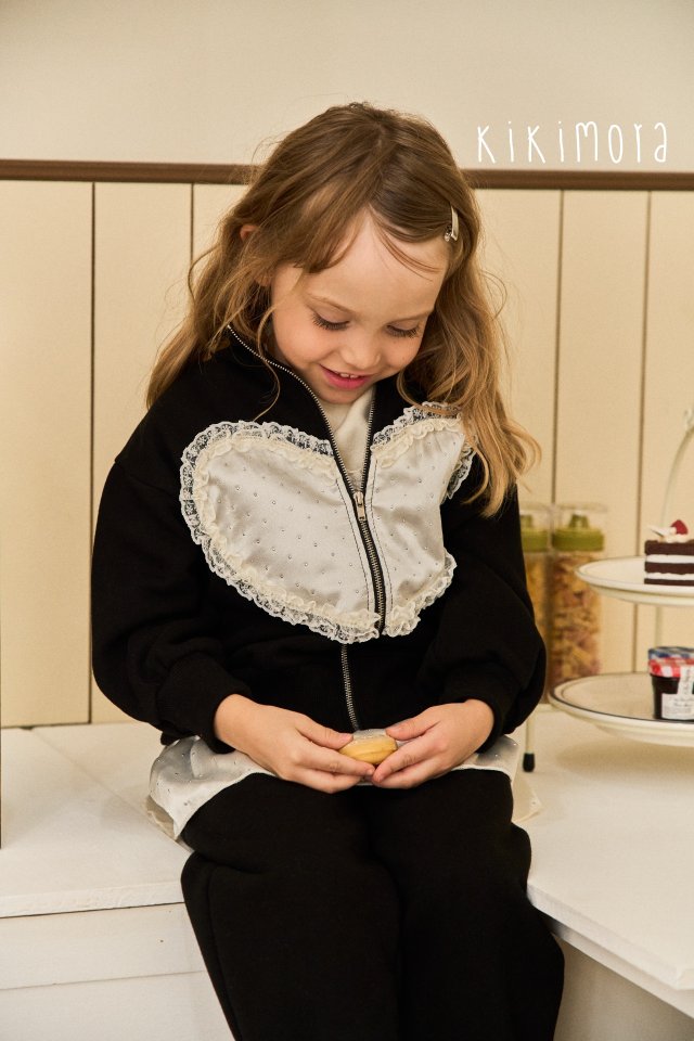 Kikimora - Korean Baby Fashion - #babyclothing - Romantic Heart Zip-up - 6
