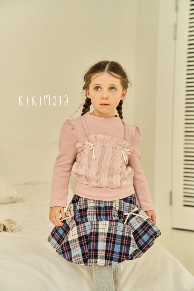 Kikimora - Korean Baby Fashion - #babyclothing - Check Balloon Skirt - 8