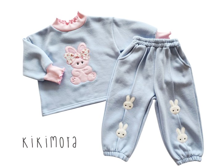 Kikimora - Korean Baby Fashion - #babyfashion - Fluffy Bunny Jogger Pants - 5